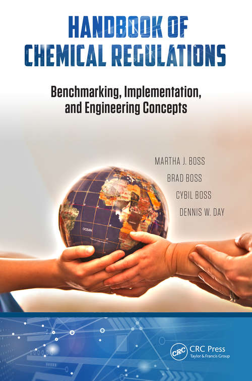 Book cover of Handbook of Chemical Regulations: Benchmarking, Implementation, and Engineering Concepts