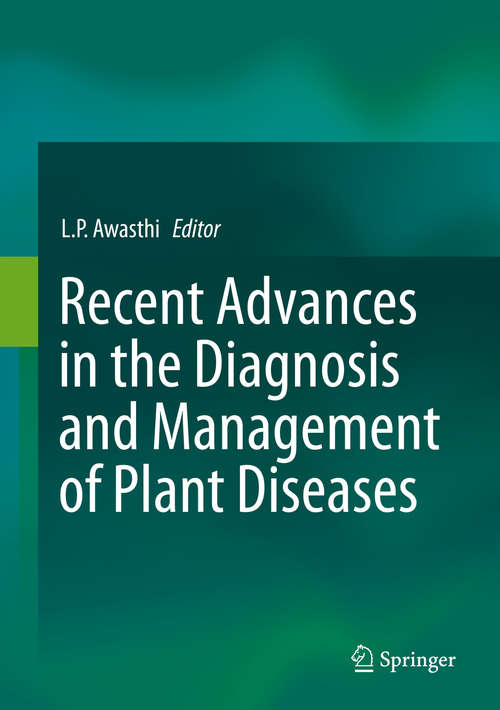 Book cover of Recent Advances in the Diagnosis and Management of Plant Diseases