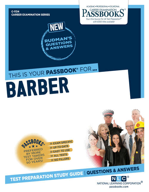 Book cover of Barber: Passbooks Study Guide (Career Examination Series: C-1134)