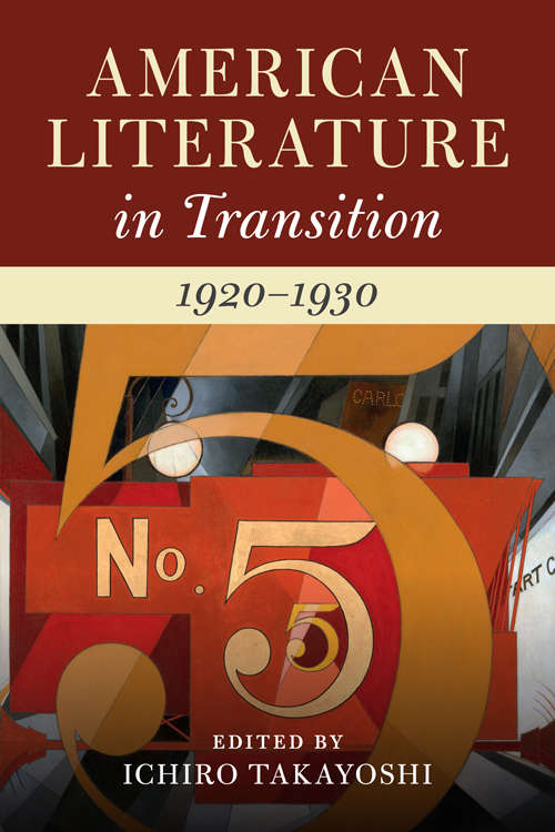 Book cover of American Literature in Transition: American Literature in Transition, 1920–1930