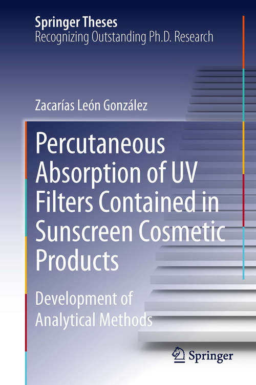 Book cover of Percutaneous Absorption of UV Filters Contained in Sunscreen Cosmetic Products