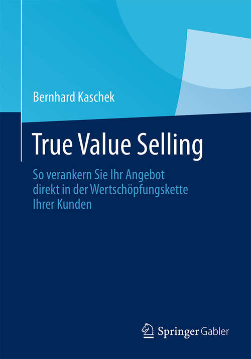 Book cover of True Value Selling