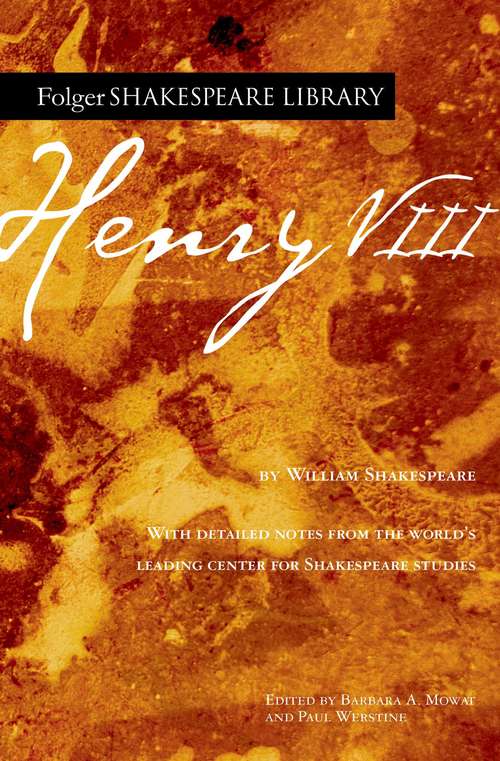 Book cover of Henry VIII (Folger Shakespeare Library)