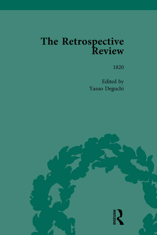 Book cover of The Retrospective Review Vol 1