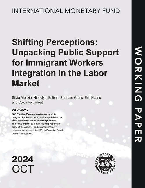 Book cover of Shifting Perceptions: Unpacking Public Support for Immigrant Workers Integration in the Labor Market