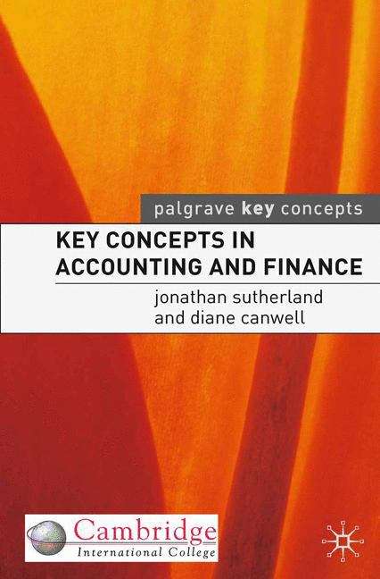 Book cover of Key Concepts in Accounting and Finance