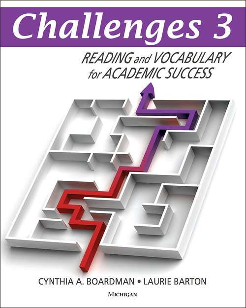 Book cover of Challenges 3: Reading and Vocabulary for Academic Success