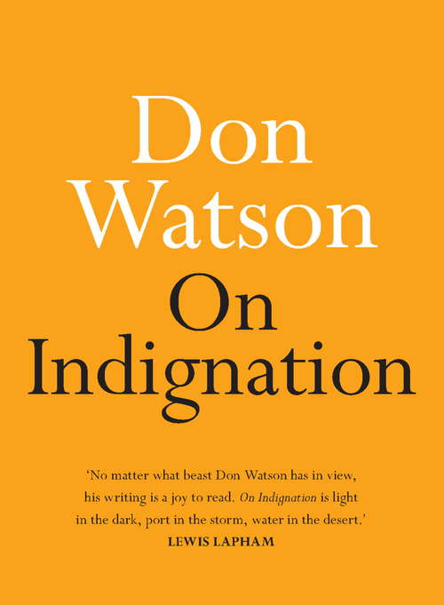 Book cover of On Indignation