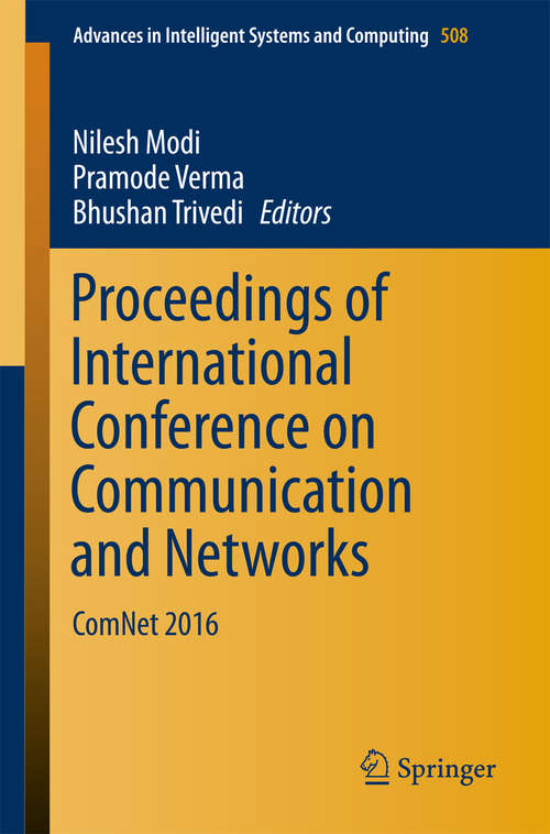 Book cover of Proceedings of International Conference on Communication and Networks