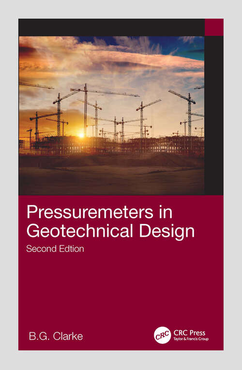 Book cover of Pressuremeters in Geotechnical Design (2)