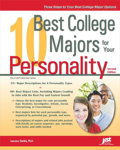 Book cover of 10 Best College Majors for Your Personality