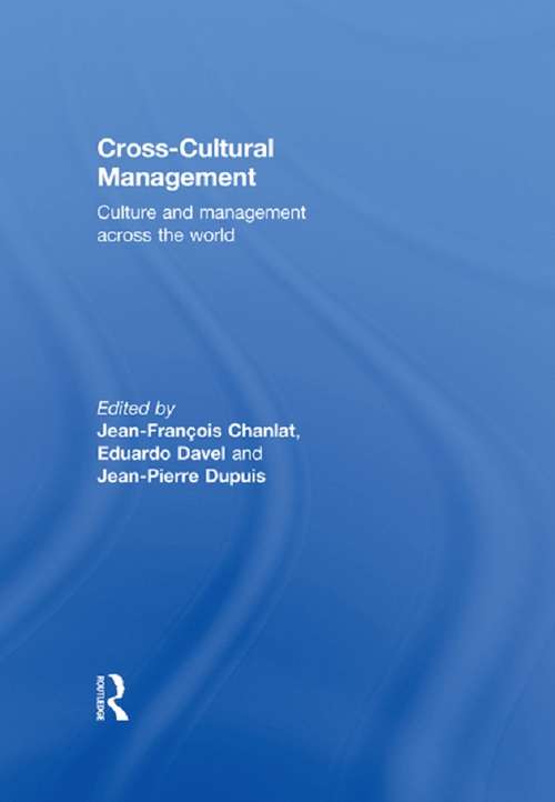 Book cover of Cross-Cultural Management: Culture and Management across the World