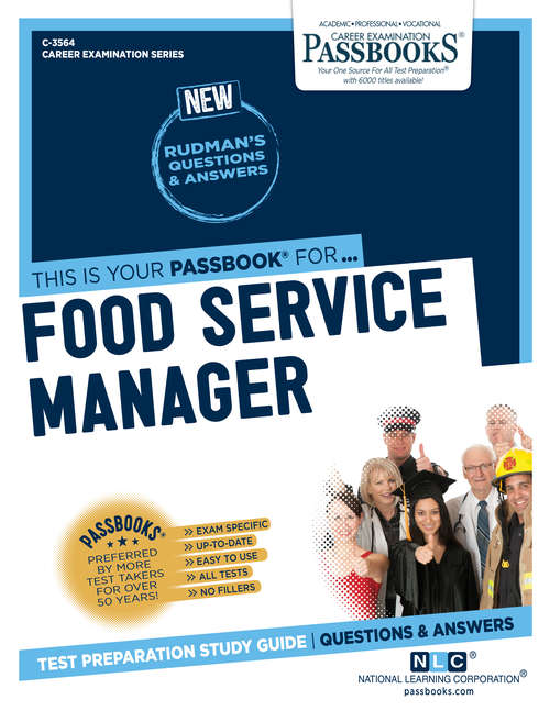 Book cover of Food Service Manager: Passbooks Study Guide (Career Examination Series)