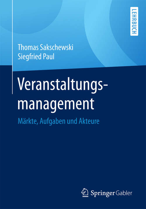 Book cover of Veranstaltungsmanagement