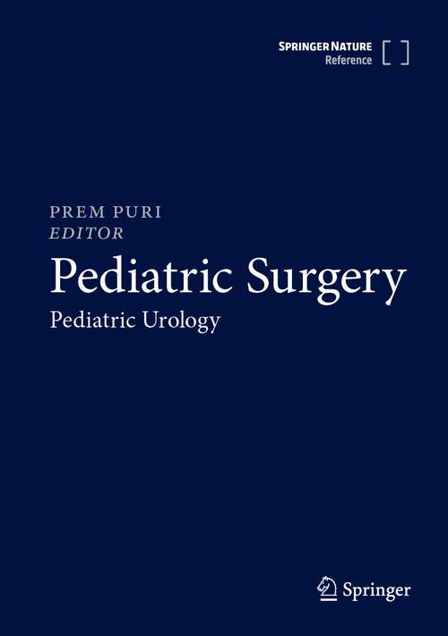 Book cover of Pediatric Surgery: Pediatric Urology (1st ed. 2023)