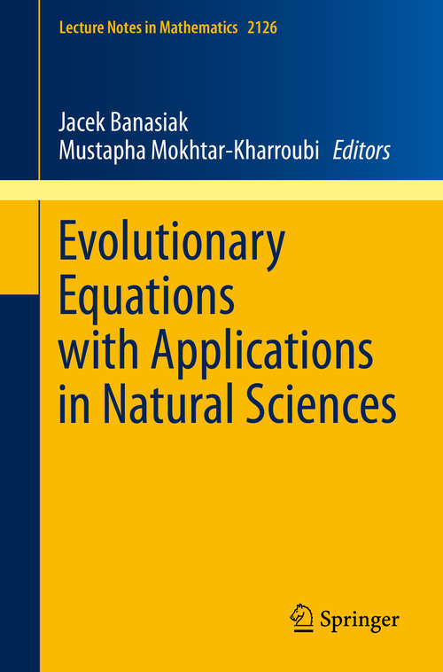 Book cover of Evolutionary Equations with Applications in Natural Sciences