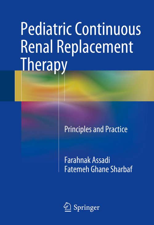 Book cover of Pediatric Continuous Renal Replacement Therapy