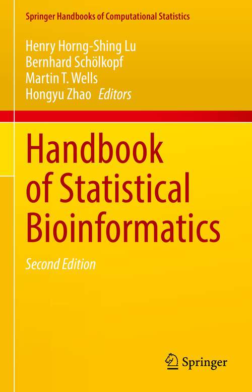 Book cover of Handbook of Statistical Bioinformatics (2nd ed. 2022) (Springer Handbooks of Computational Statistics)