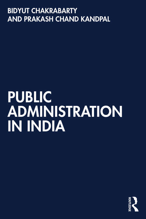 Book cover of Public Administration in India