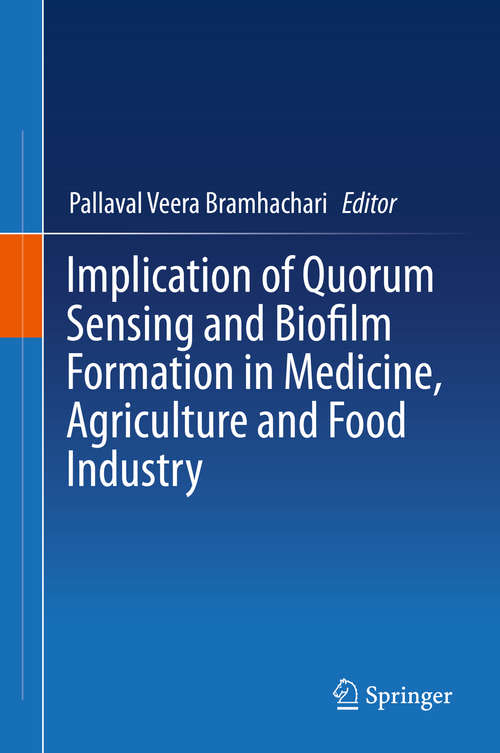 Book cover of Implication of Quorum Sensing and Biofilm Formation in Medicine, Agriculture and Food Industry (1st ed. 2019)