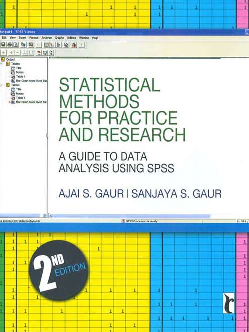 Book cover of Statistical Methods for Practice and Research: A Guide to Data Analysis Using SPSS (Second Edition) (Response Books)