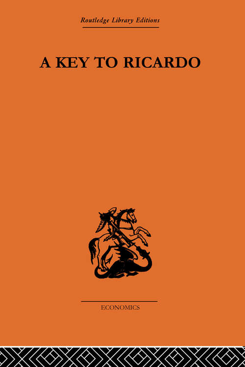 Book cover of A Key to Ricardo (Reprints Of Economic Classics Ser.)