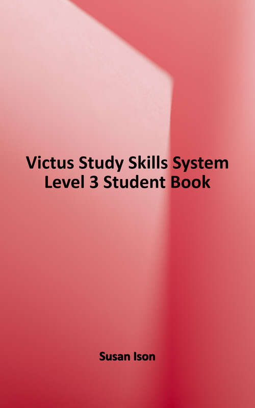 Book cover of Victus Study Skills System Level 3 Teacher Edition