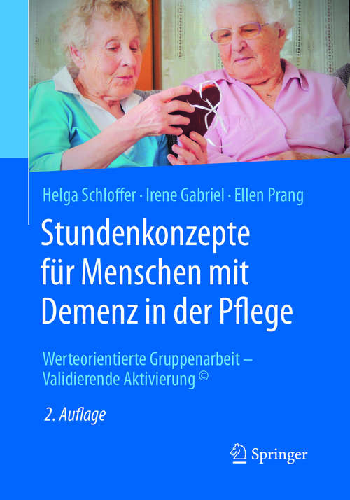 Book cover of Stundenkonzepte für Menschen mit Demenz in der Pflege