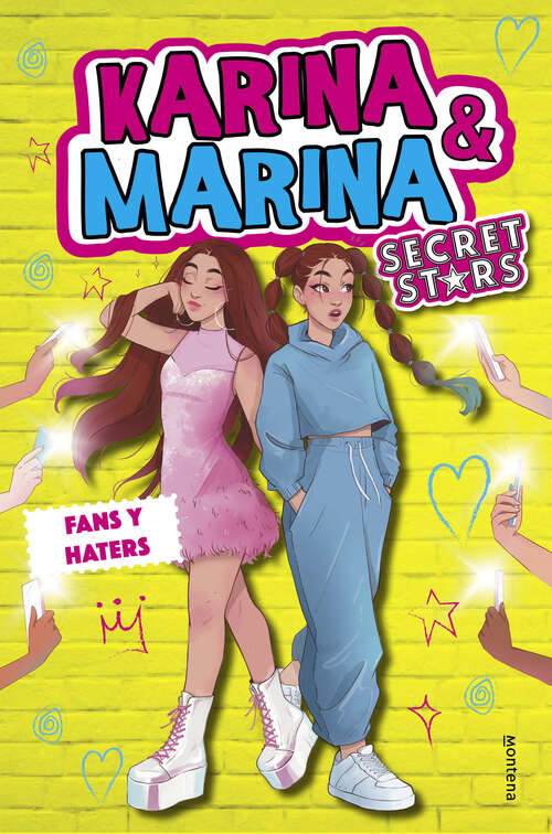 Book cover of Fans y haters (Karina & Marina Secret Stars: Volumen 2)