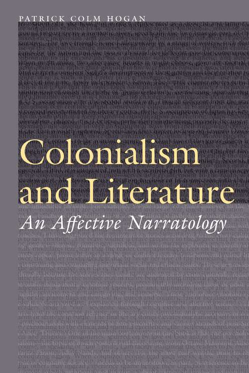 Book cover of Colonialism and Literature: An Affective Narratology (Frontiers of Narrative)