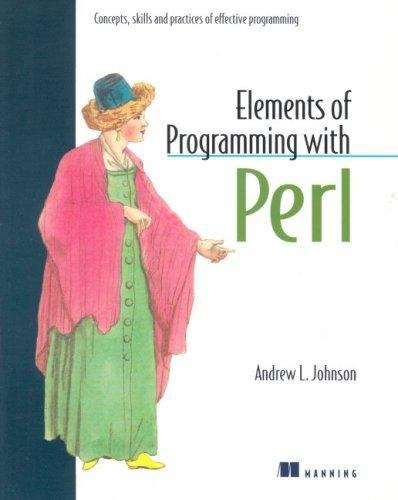 Book cover of Elements of Programming with Perl