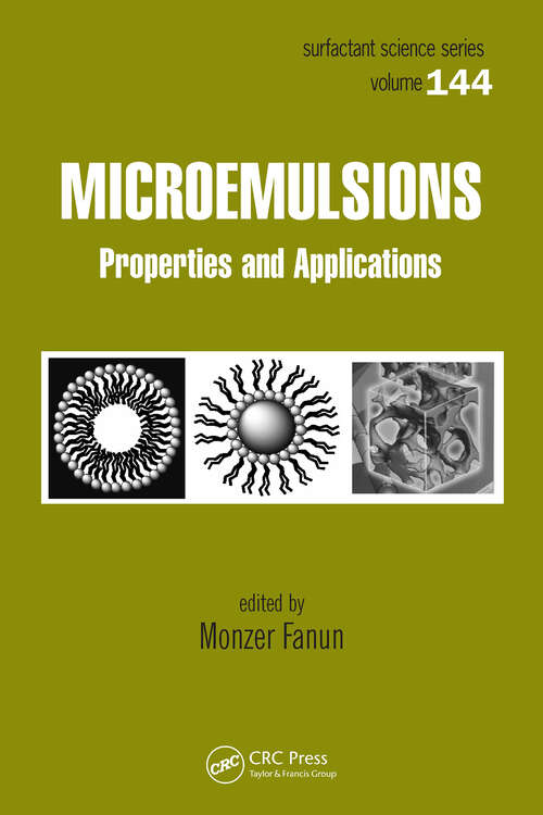 Book cover of Microemulsions: Properties and Applications (1)