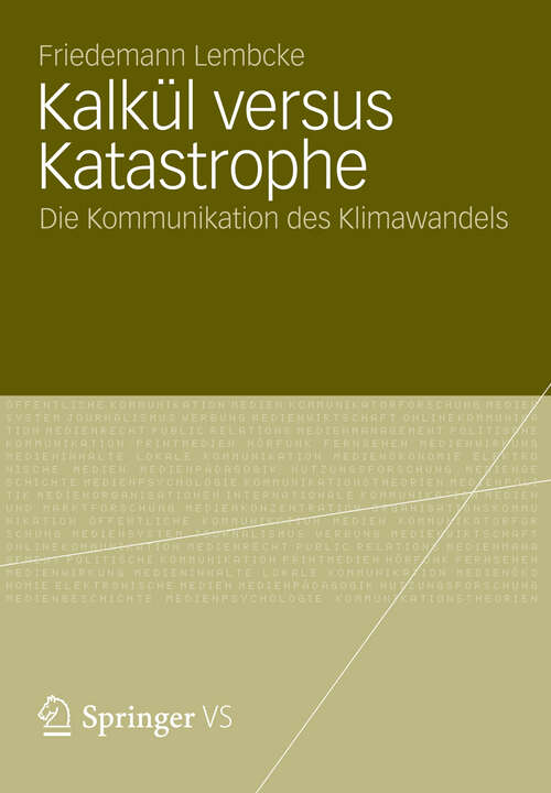 Book cover of Kalkül versus Katastrophe