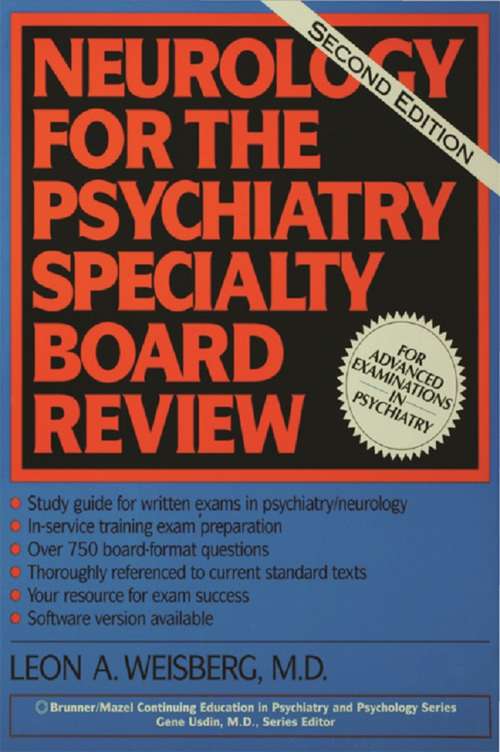 Book cover of Neurology For The Psychiatry Specialist Board (2)