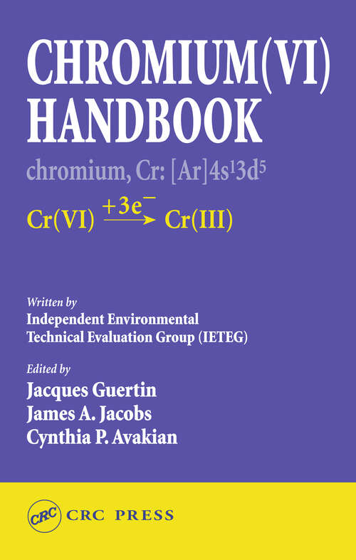 Book cover of Chromium(VI) Handbook