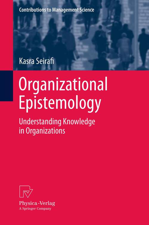 Book cover of Organizational Epistemology