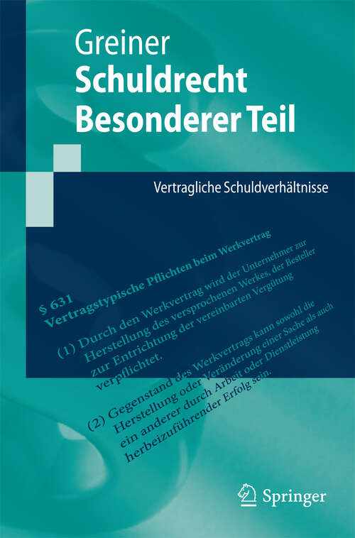 Book cover of Schuldrecht Besonderer Teil
