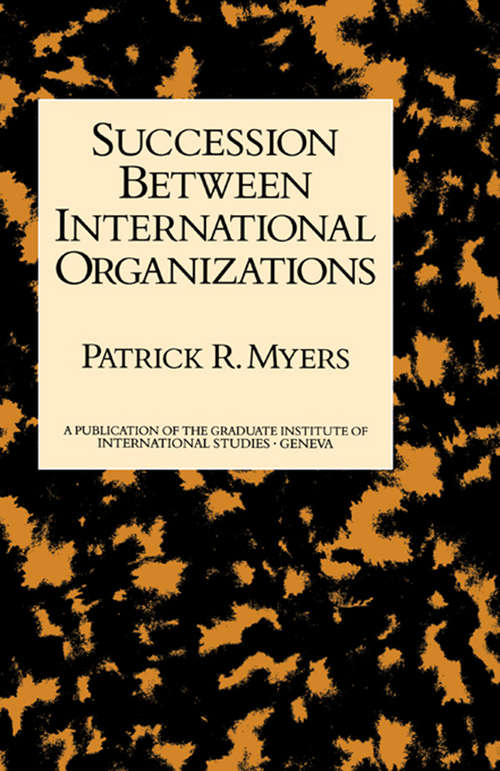 Book cover of Succession Between Internl Organ