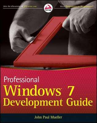 Book cover of Professional Windows 7 Development Guide
