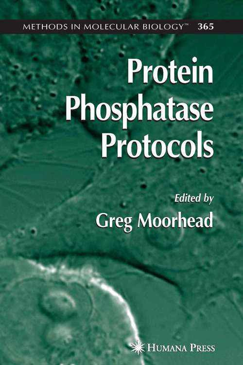 Book cover of Protein Phosphatase Protocols