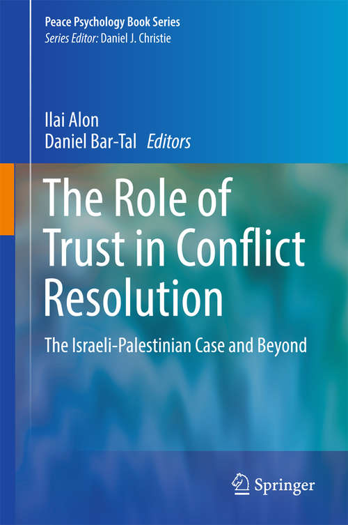 Book cover of The Role of Trust in Conflict Resolution
