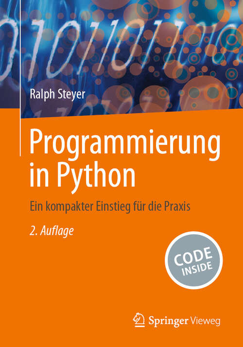 Book cover of Programmierung in Python: Ein kompakter Einstieg für die Praxis (2. Auflage 2024)