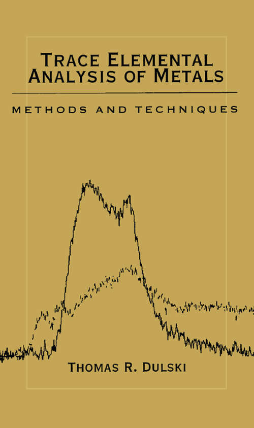 Book cover of Trace Elemental Analysis of Metals: Methods and Techniques