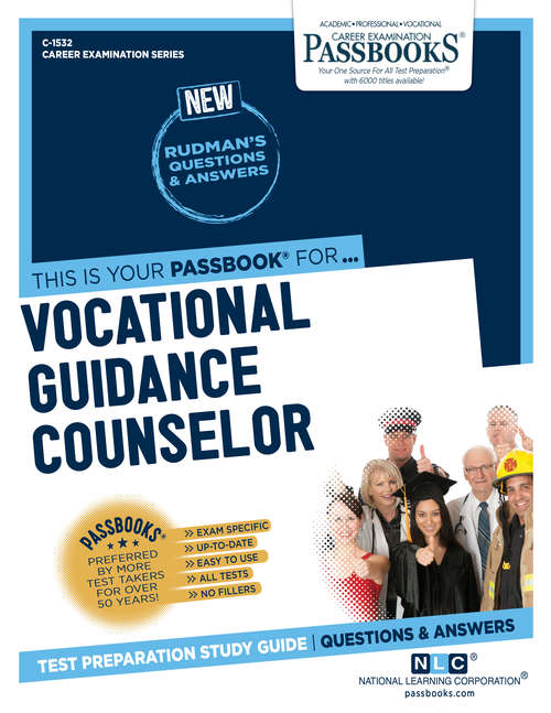 Book cover of Vocational Guidance Counselor: Passbooks Study Guide (Career Examination Series)