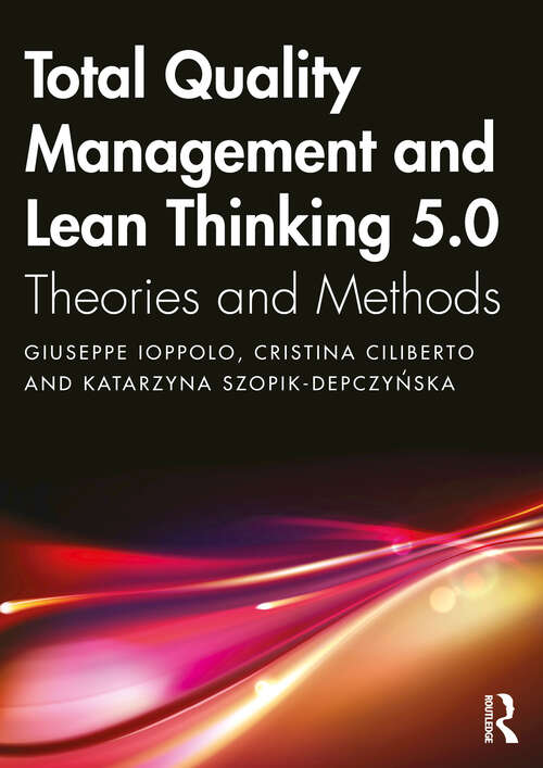 Book cover of Total Quality Management and Lean Thinking 5.0: Theories and Methods