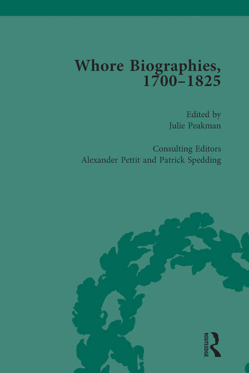 Book cover of Whore Biographies, 1700-1825, Part II vol 8