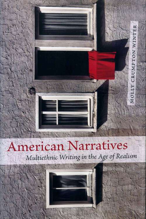 Book cover of American Narratives: Multiethnic Writing in the Age of Realism