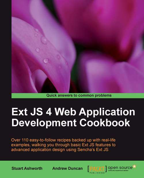 Book cover of Ext JS 4 Web Application Development Cookbook