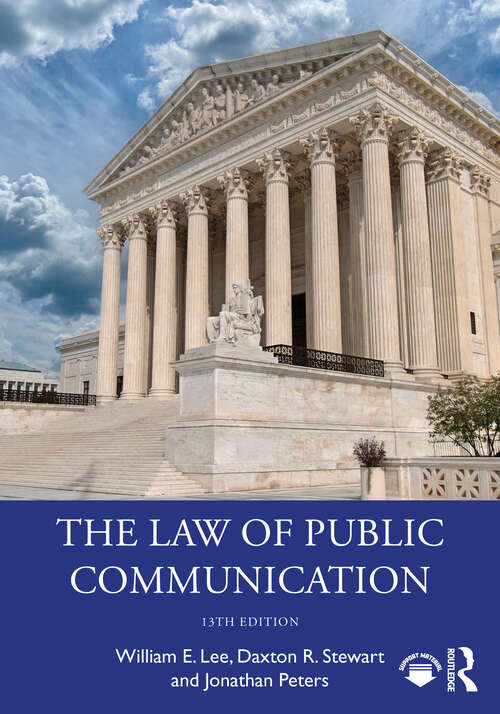 Book cover of The Law of Public Communication