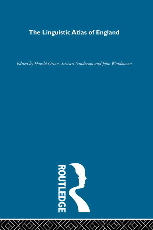 Book cover of The Linguistic Atlas of England (Routledge Library Editions)